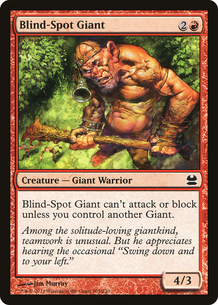 Blind-Spot Giant (MMA-105) [Modern Masters] Foil MTG Single Wizards of the Coast