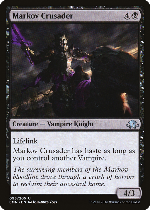 Markov Crusader (EMN-095) [Eldritch Moon] MTG Single Wizards of the Coast