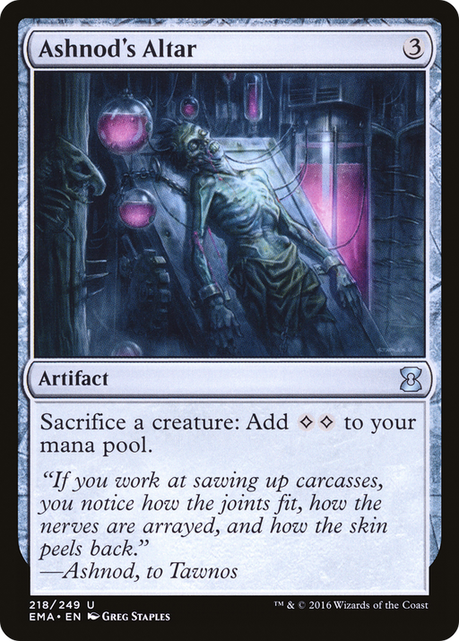 Ashnod's Altar (EMA-218) [Eternal Masters] MTG Single Wizards of the Coast