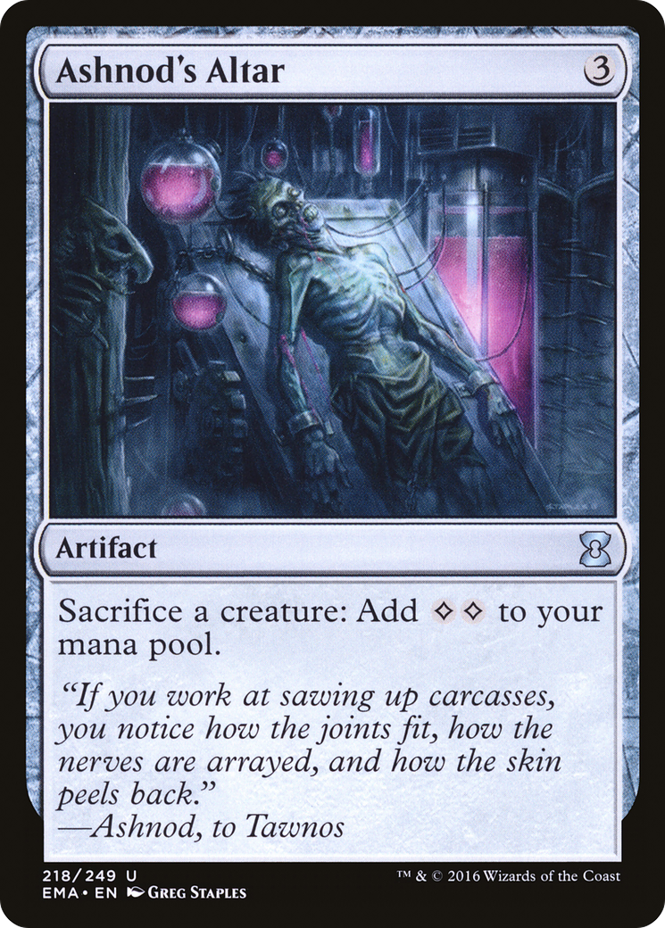 Ashnod's Altar (EMA-218) [Eternal Masters] Foil MTG Single Wizards of the Coast