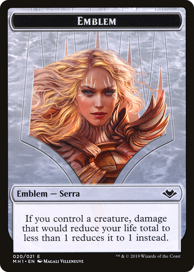Serra the Benevolent Emblem (TMH1-020) [Tokens] Modern Horizons Tokens MTG Single Wizards of the Coast