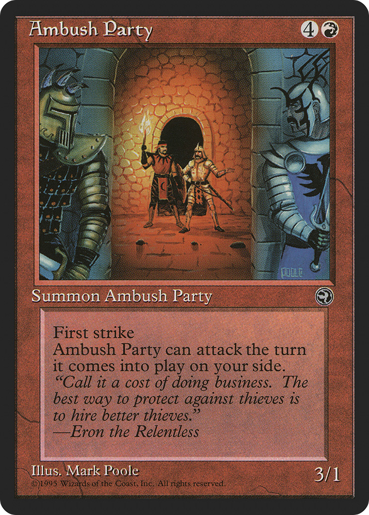 Ambush Party (HML-63A) [Homelands] MTG Single Wizards of the Coast