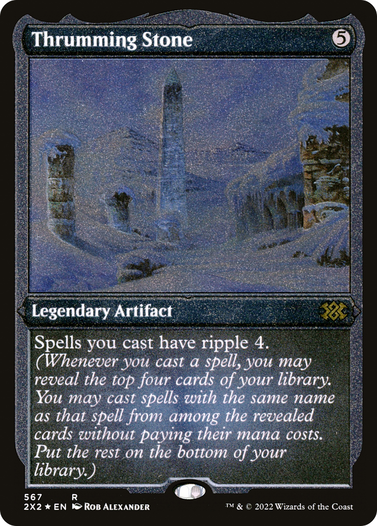 Thrumming Stone (Foil Etched) (2X2-567) [Double Masters 2022] Foil MTG Single Wizards of the Coast