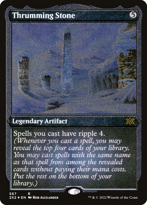 Thrumming Stone (Foil Etched) (2X2-567) [Double Masters 2022] Foil MTG Single Wizards of the Coast