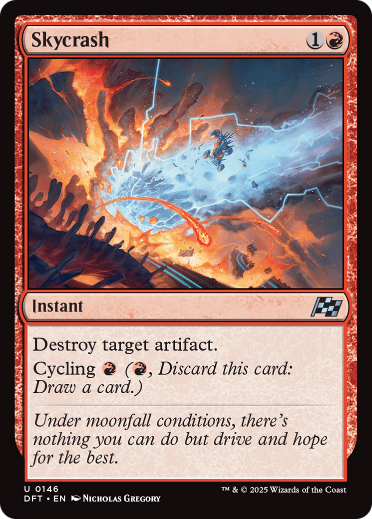 Skycrash (DFT-146) [Aetherdrift] Foil MTG Single Wizards of the Coast