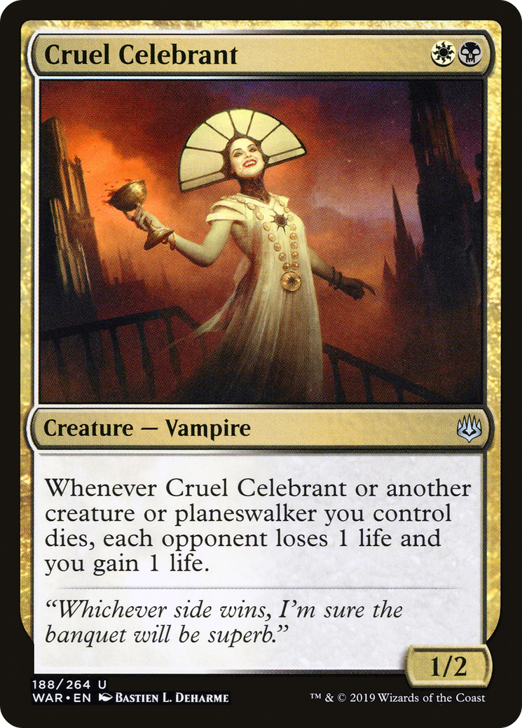 Cruel Celebrant (WAR-188) [War of the Spark] MTG Single Wizards of the Coast