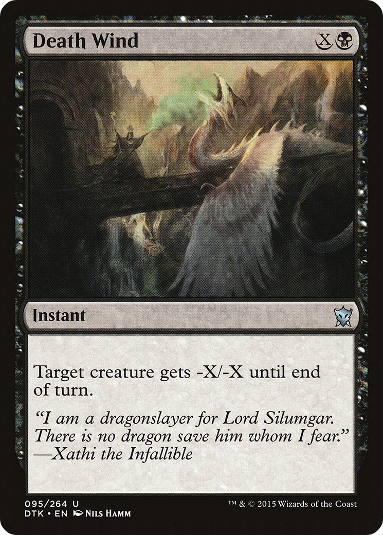 Death Wind (DTK-095) [Dragons of Tarkir] Foil MTG Single Wizards of the Coast
