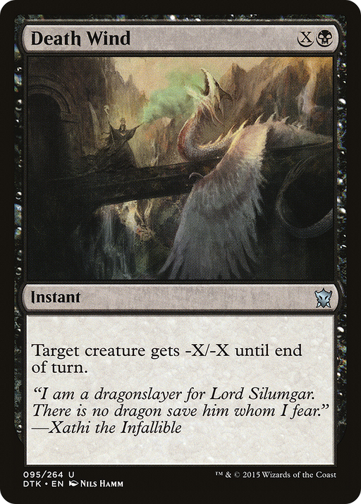 Death Wind (DTK-095) [Dragons of Tarkir] Foil MTG Single Wizards of the Coast
