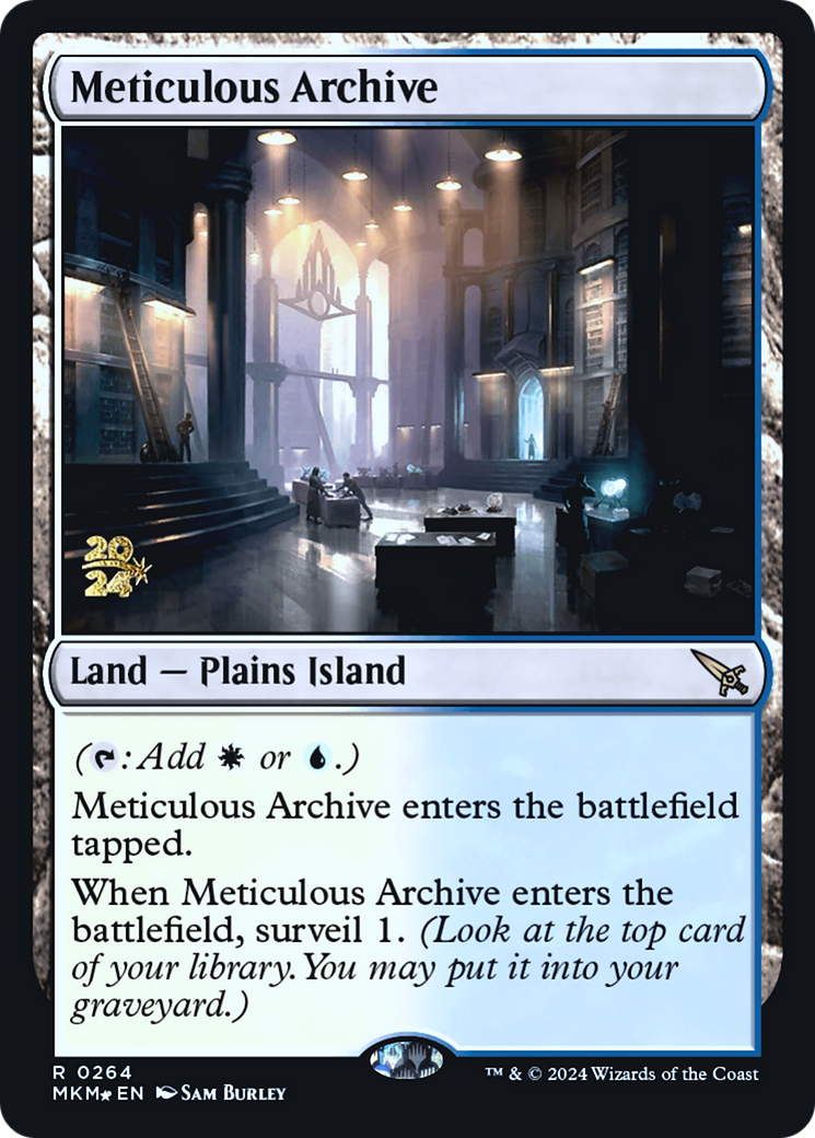 Meticulous Archive (PRE-264) [Murders at Karlov Manor Promos] Foil MTG Single Wizards of the Coast