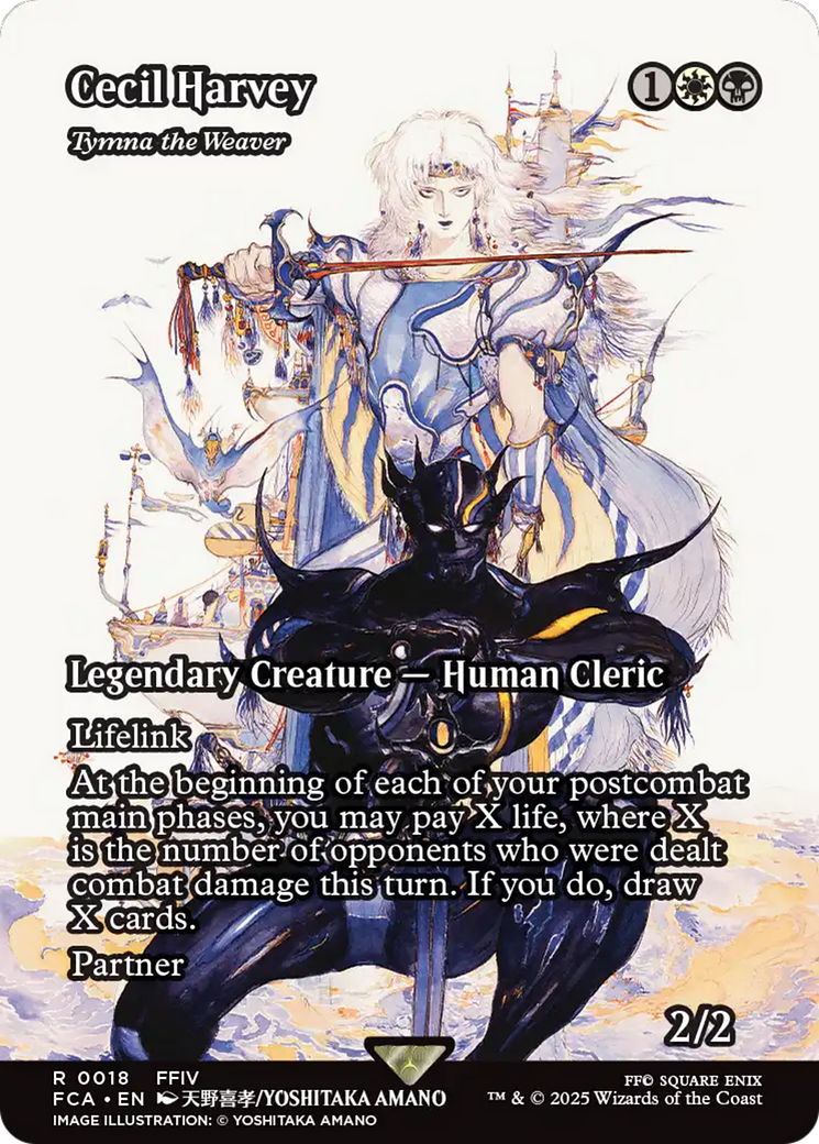 Cecil Harvey - Tymna the Weaver (FCA-018) [FINAL FANTASY: Through the Ages] (Borderless) MTG Single Wizards of the Coast