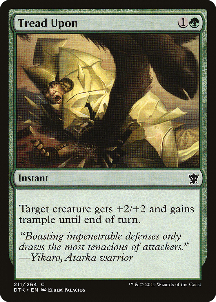 Tread Upon (DTK-211) [Dragons of Tarkir] MTG Single Wizards of the Coast