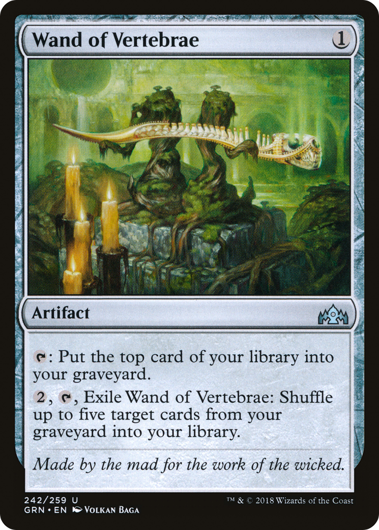 Wand of Vertebrae (GRN-242) [Guilds of Ravnica] MTG Single Wizards of the Coast