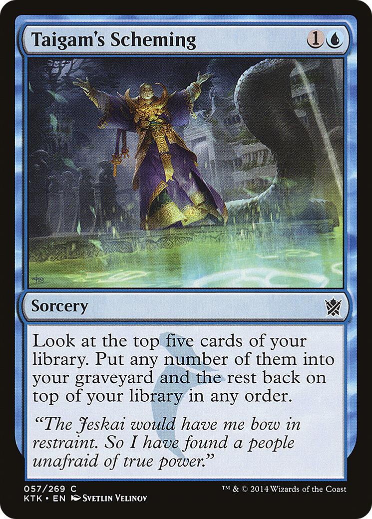Taigam's Scheming (KTK-057) [Khans of Tarkir] Foil MTG Single Wizards of the Coast