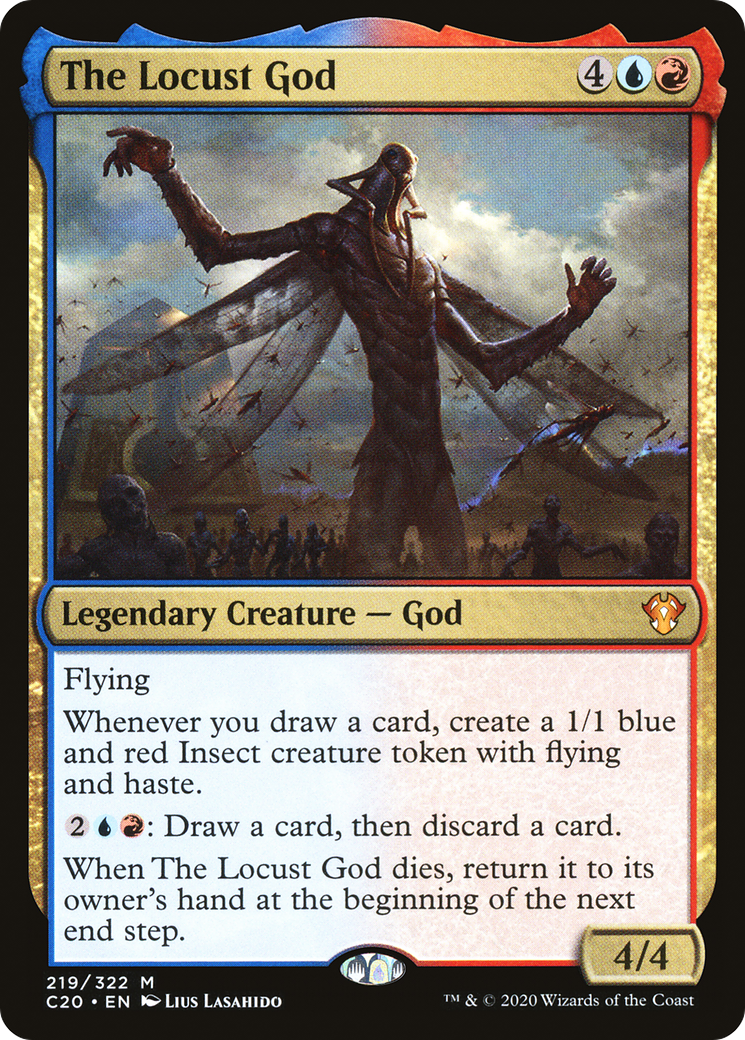 The Locust God [Commander 2020] MTG Single Magic: The Gathering