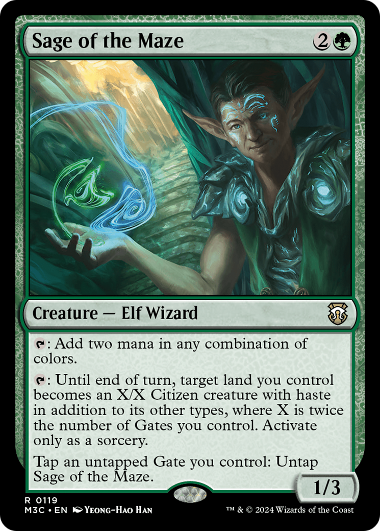 Sage of the Maze (M3C-119) [Modern Horizons 3 Commander] MTG Single Wizards of the Coast