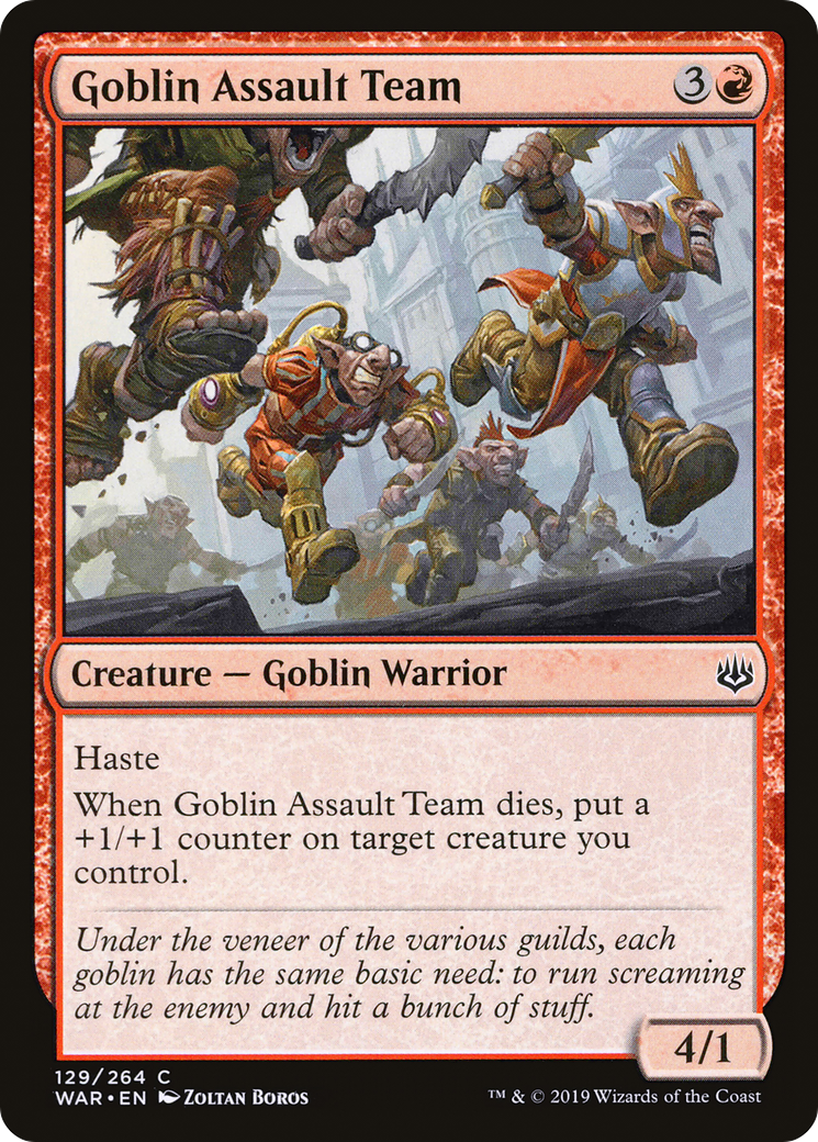 Goblin Assault Team (WAR-129) [War of the Spark] MTG Single Wizards of the Coast