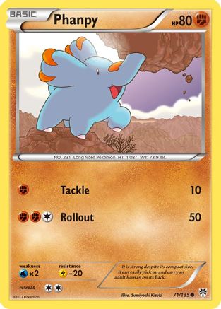 Phanpy (71/135) - [BW: Plasma Storm] Pokemon Single Pokémon
