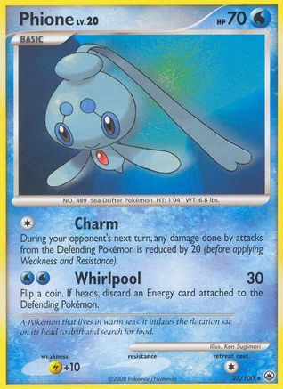 Phione (27) (/100) Reverse Holofoil [DP: Majestic Dawn] Pokemon Single Pokémon