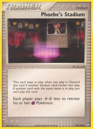 Phoebe's Stadium (/108) [EX: Power Keepers] Pokemon Single Pokémon
