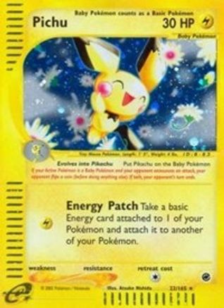 Pichu (22) (/165) Reverse Holofoil [Vintage: Expedition] Pokemon Single Pokémon