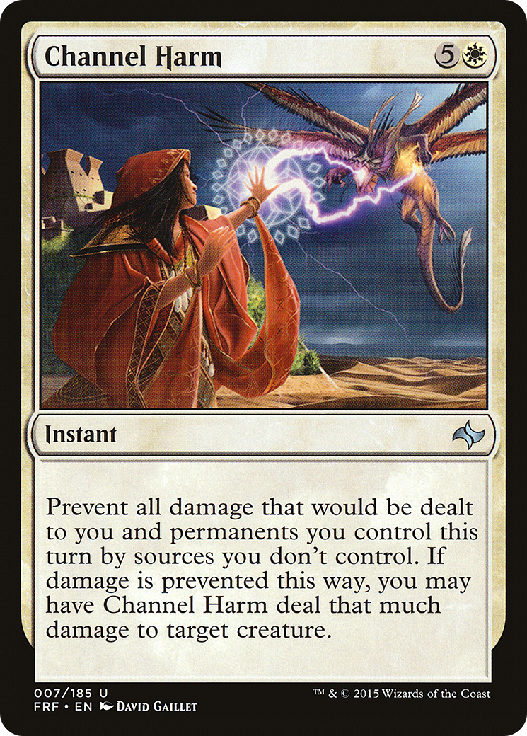 Channel Harm (FRF-007) [Fate Reforged] MTG Single Wizards of the Coast