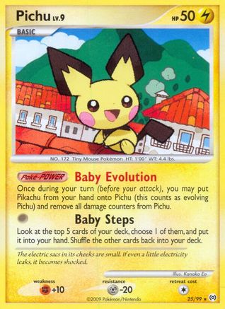 Pichu (25/99) Reverse Holofoil [Platinum: Arceus] Pokemon Single Pokémon