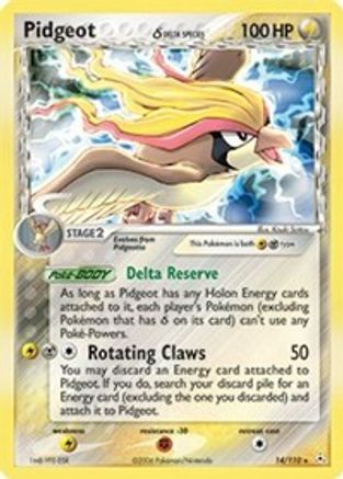 Pidgeot (Delta Species) (/110) Reverse Holofoil [EX: Holon Phantoms] Pokemon Single Pokémon