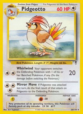 Pidgeotto (/110) Reverse Holofoil [Vintage: Legendary Collection] Pokemon Single Pokémon