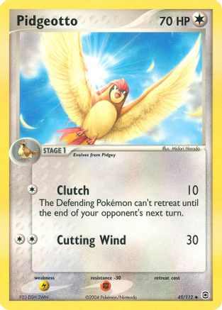 Pidgeotto (/112) Reverse Holofoil [EX: FireRed & LeafGreen] Pokemon Single Pokémon