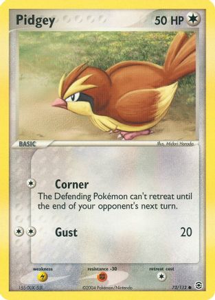 Pidgey (73/112) Reverse Holofoil [EX: FireRed & LeafGreen] Pokemon Single Pokémon