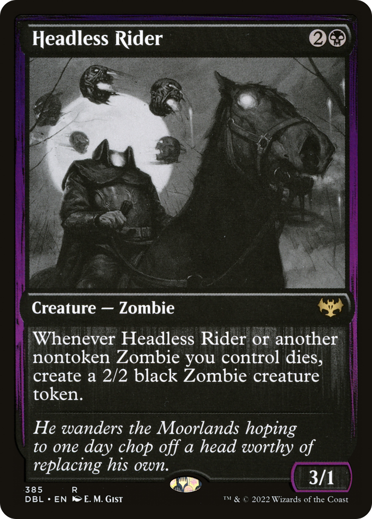Headless Rider (DBL-385) [Innistrad: Double Feature] Foil MTG Single Wizards of the Coast