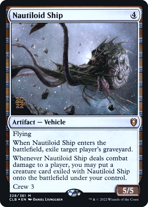 Nautiloid Ship (PRE-328) [Battle for Baldur's Gate Promos] Foil MTG Single Wizards of the Coast