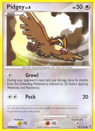Pidgey (99/132) Reverse Holofoil [DP: Secret Wonders] Pokemon Single Pokémon