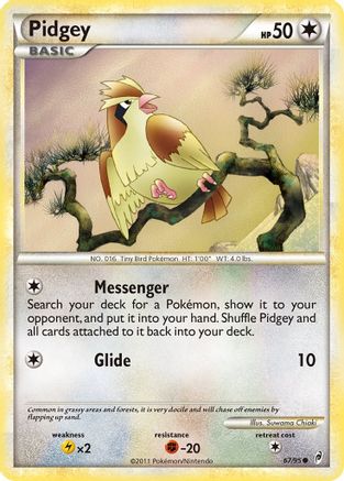 Pidgey (67/95) [HGSS: Call of Legends] Pokemon Single Pokémon