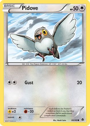 Pidove (/98) Reverse Holofoil [BW: Emerging Powers] Pokemon Single Pokémon