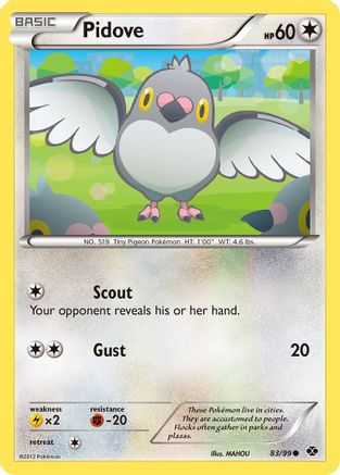 Pidove (/99) Reverse Holofoil [BW: Next Destinies] Pokemon Single Pokémon
