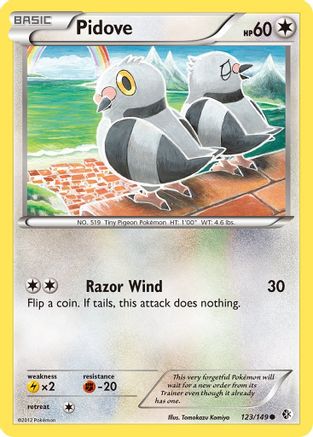 Pidove (123/149) [BW: Boundaries Crossed] Pokemon Single Pokémon
