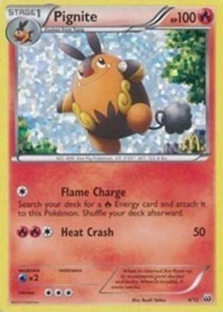 Pignite 4/12 (/12) Holofoil [Promos: McDonalds Promos 2012] Pokemon Single Pokémon