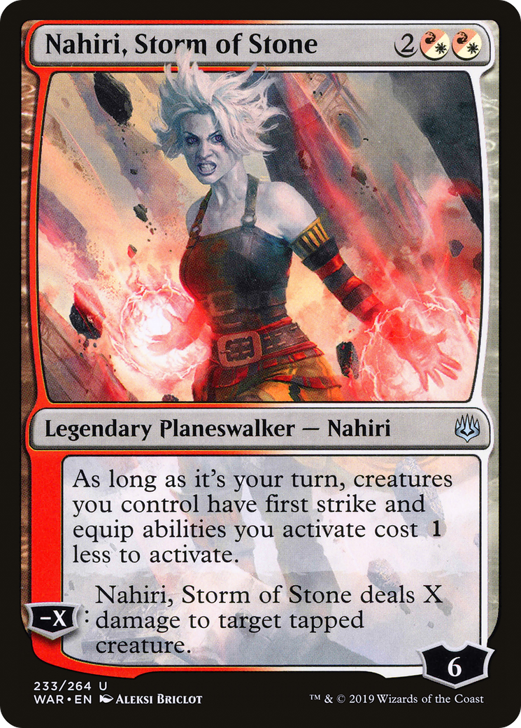 Nahiri, Storm of Stone (WAR-233) [War of the Spark] Foil MTG Single Wizards of the Coast
