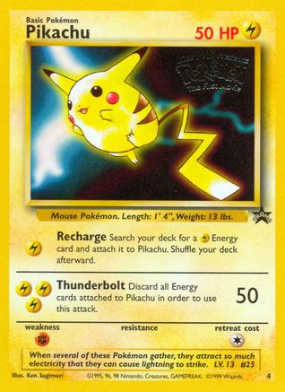 Pikachu (Movie Promo) (4/53) [Promos: WoTC Promo] Pokemon Single Pokémon