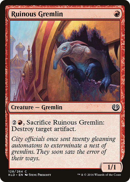 Ruinous Gremlin (KLD-128) [Kaladesh] MTG Single Wizards of the Coast