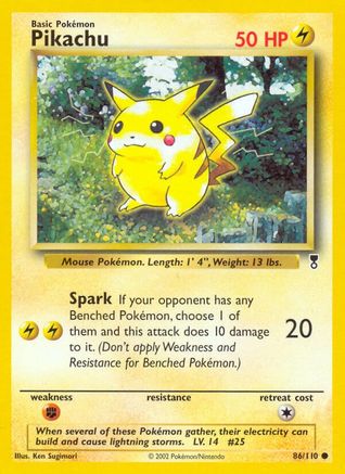 Pikachu (86/110) Reverse Holofoil [Vintage: Legendary Collection] Pokemon Single Pokémon