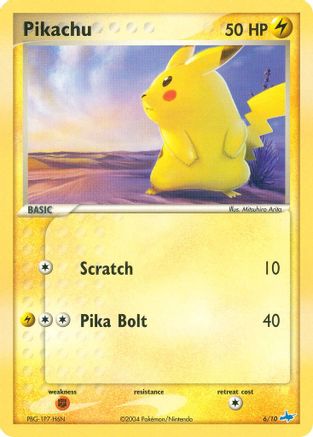 Pikachu (6/10) [EX: Trainer Kit 1 Latias & Latios] Pokemon Single Pokémon