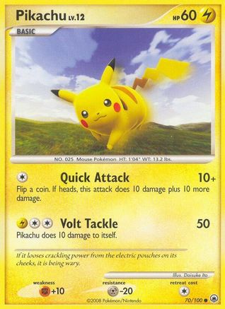 Pikachu (70/100) Reverse Holofoil [DP: Majestic Dawn] Pokemon Single Pokémon