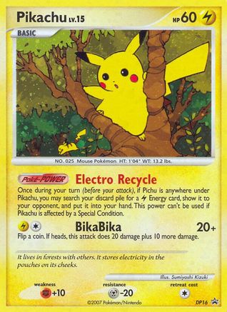 Pikachu - DP16 (/56) Holofoil [Promos: DP Promos] Pokemon Single Pokémon
