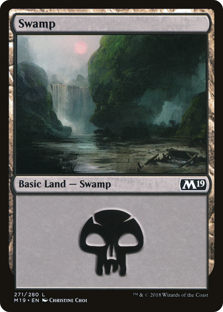Swamp (M19-271) [Core Set 2019] Foil MTG Single Wizards of the Coast