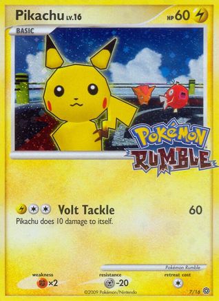 Pikachu (/16) Holofoil [Misc: Rumble] Pokemon Single Pokémon