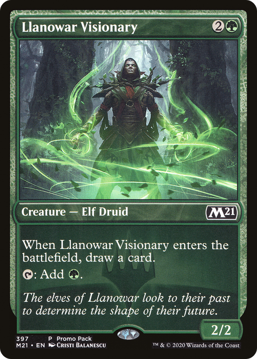Llanowar Visionary (PPM21-397) [Core Set 2021] Foil MTG Single Wizards of the Coast