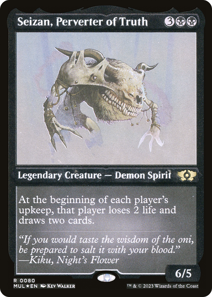 Seizan, Perverter of Truth (MUL-080) [Multiverse Legends] Foil MTG Single Multiverse Legends