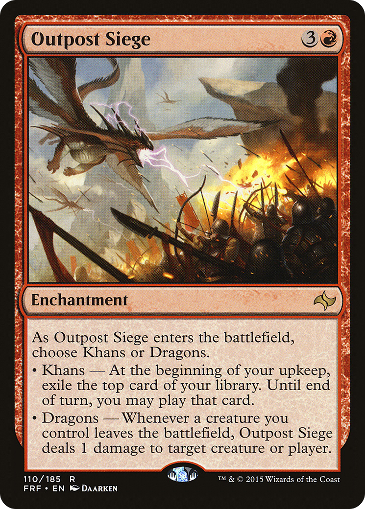 Outpost Siege (FRF-110) [Fate Reforged] MTG Single Wizards of the Coast